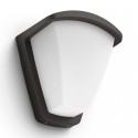 Aplique exterior de aluminio negro E27 42W Kiskadee Philips