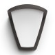 Aplique exterior de aluminio negro E27 42W Kiskadee Philips
