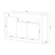 Aparador de melamina 3 puertas blanco Velho