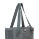 Carro bolsa de compra plegable gris 30L