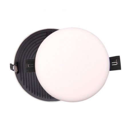Downlight LED empotrable redondo blanco sin marco 24W