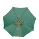 Parasol bambú verde oliva con manivela 3 metros Tinaei