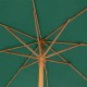 Parasol bambú verde oliva con manivela 3 metros Tinaei