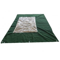 Pack de 2 cortinas gazebo verdes para carpa