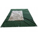 Pack de 2 cortinas gazebo verdes para carpa