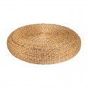 Puff redondo de jacinto natural 55x14cm
