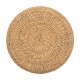 Puff redondo de jacinto natural 55x14cm