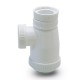Sifón extensible de polipropileno blanco para lavabo 1 1/2"x40mm