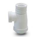 Sifón extensible de polipropileno blanco para lavabo 1 1/2"x40mm