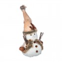 Muñeco de nieve adorno navideño de madera 43cm