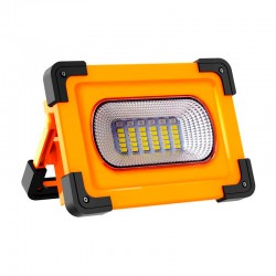 Foco proyector solar LED con batería recargable 30W 6000K