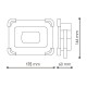 Foco proyector solar LED con batería recargable 30W 6000K