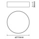 Plafón LED redondo blanco Ø21m 24W Linha