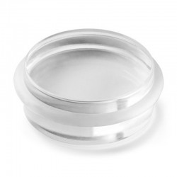 Tope adhesivo fuerte de metacrilato para puerta 46x18mm