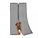 Mosquitera para puerta con imán 2 piezas 100x220cm