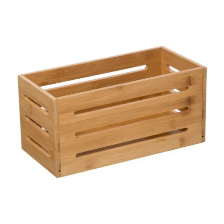 Cesta de almacenamiento de bambú 15x31x15cm