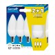 Bombilla vela LED E14 5,5W 470lm 4000K Pack 2+1