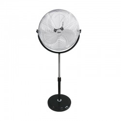 Ventilador de pie industrial negro 120W 50cm