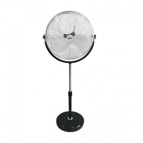 Ventilador de pie industrial negro 120W 50cm
