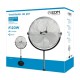 Ventilador de pie industrial negro 120W 50cm