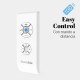 Ventilador de techo blanco con mando Ø106cm Mistral