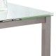 Mesa de cocina de cristal extensible Cameron