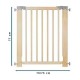 Valla de madera para seguridad niños 70-75cm Oleane