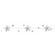 Guirnalda LED flores multicolor 45cm 10uds.