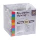 Guirnalda LED flores multicolor 45cm 10uds.