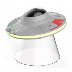 Lámpara de sobremesa proyector multiescena con altavoz Spacelite