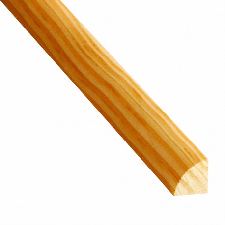 Junquillo de madera de pino14x14mm 2,40m