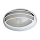 Aplique semi-ovalado con rejilla blanco E27 42W