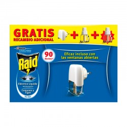 Aparato eléctrico antimosquitos Raid + 2 recambios