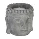 Cabeza de buda de cemento con vela de citronela 13,5x13cm