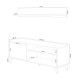 Mueble para TV con estante roble/blanco Kikua Plus