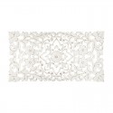 Cuadro tallado de madera blanco 85x1x45cm