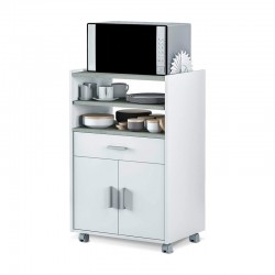 Mueble para microondas con 1 cajón y 2 puertas