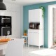 Buffet de cocina blanco con 4 puertas y 1 cajón Kira