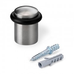 Tope con tórica de acero inoxidable para puerta 27x30mm