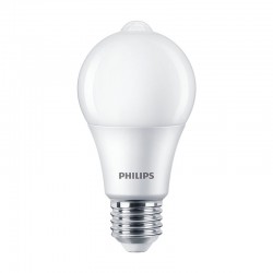 Bombilla estándar LED E27 con sensor 8W 806lm 4000K 280º Philips