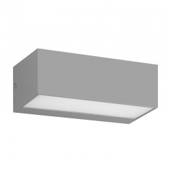 Aplique doble gris E27 18W Masala