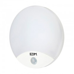 Aplique led 15w redondo blanco con sensor