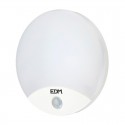 Aplique led 15w redondo blanco con sensor