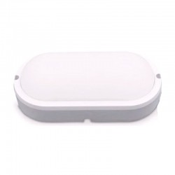 Aplique led 15w ovalado blanco