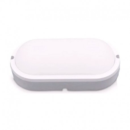 Aplique led 15w ovalado blanco
