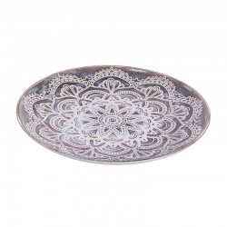 Bandeja decorativa mandala decapada de madera 40x4cm
