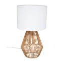 Lámpara de mesa de metal y algodón E27 25W Lila