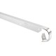 Prolongación de encimera curva 2R plata mate 30mm