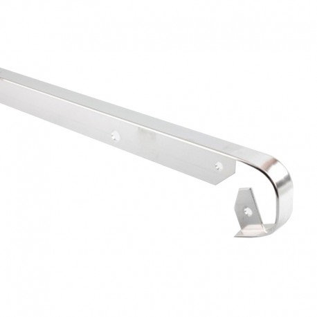 Prolongación de encimera curva 2R plata mate 30mm