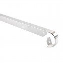 Prolongación de encimera curva 2R plata mate 30mm